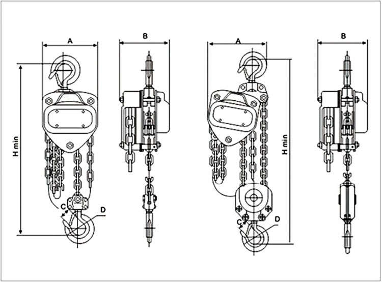 chain hoist drawing chain hoist drawing