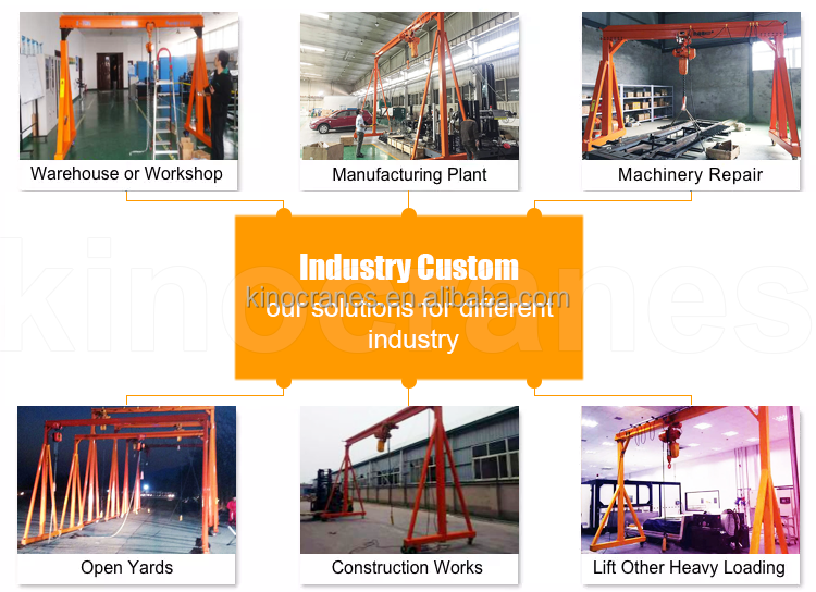 Manual gantry cranes Manual gantry cranes
